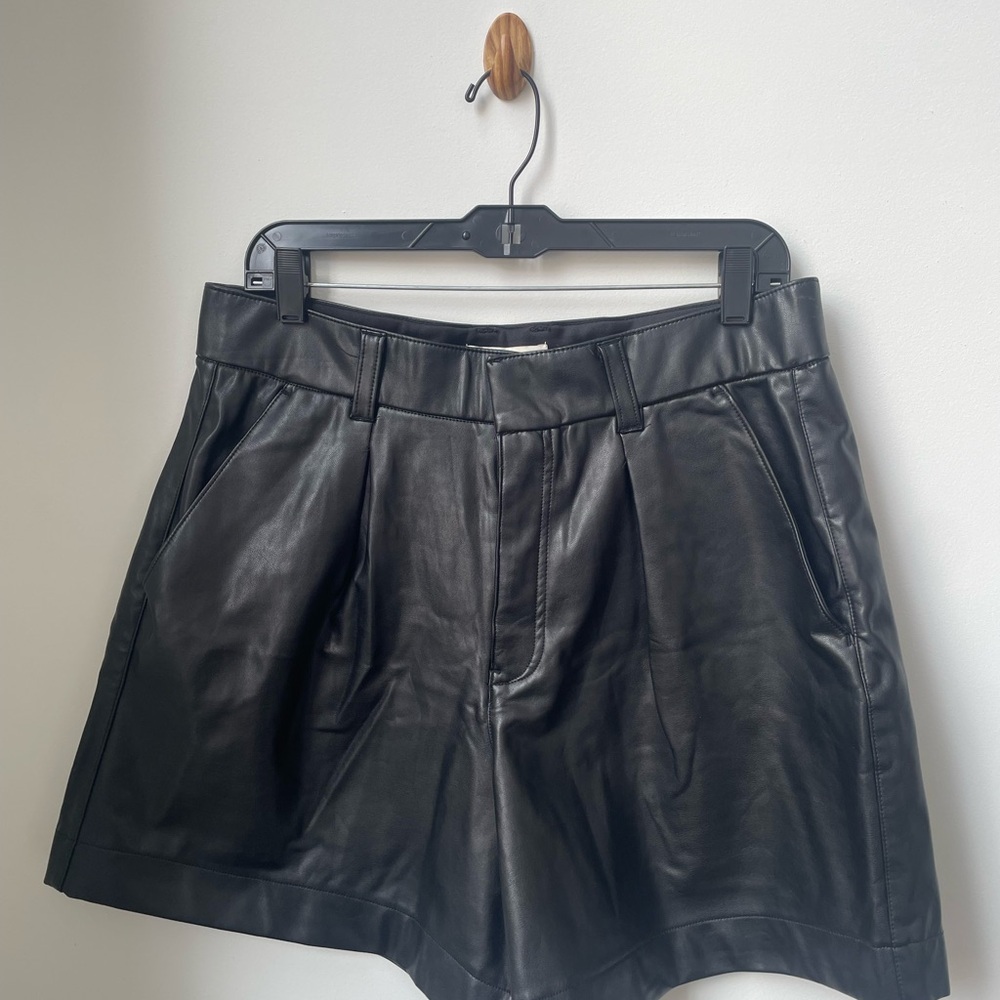 Vegan Leather Shorts Elevated Winter Basic - image 1
